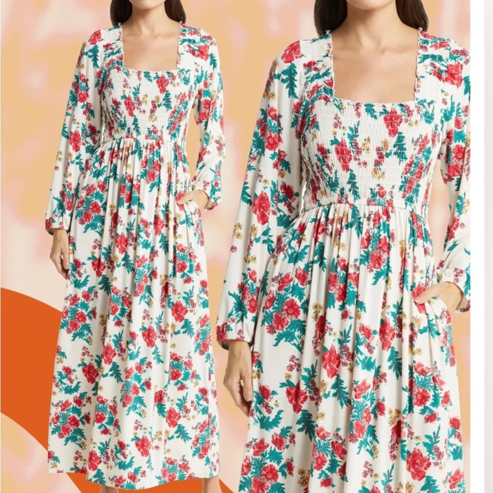 Nordstrom moonlight eco long sleeve nightgown size S
